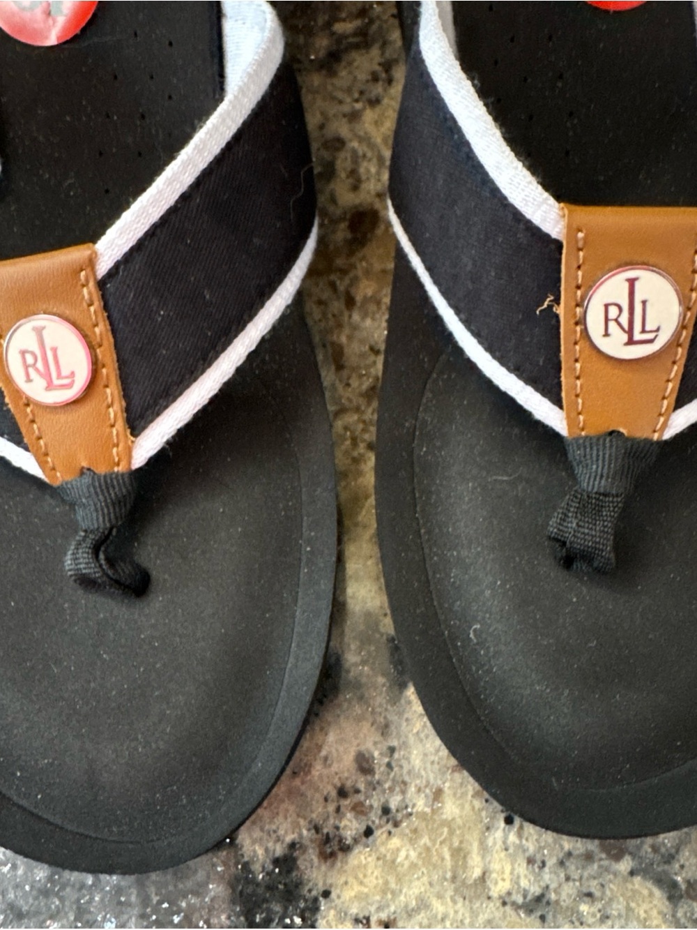 NWOT Lauren Ralph Lauren Jane Wedge Flip Flop Sandals Women’s Size 10 NEW